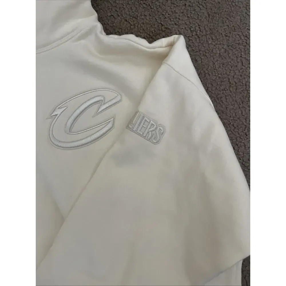 NBA CLEVELAND CAVALIERS NEUTRAL DROP SHOULDER MEN'S PULLOVER HOODI. Size Large - Picture 5 of 11